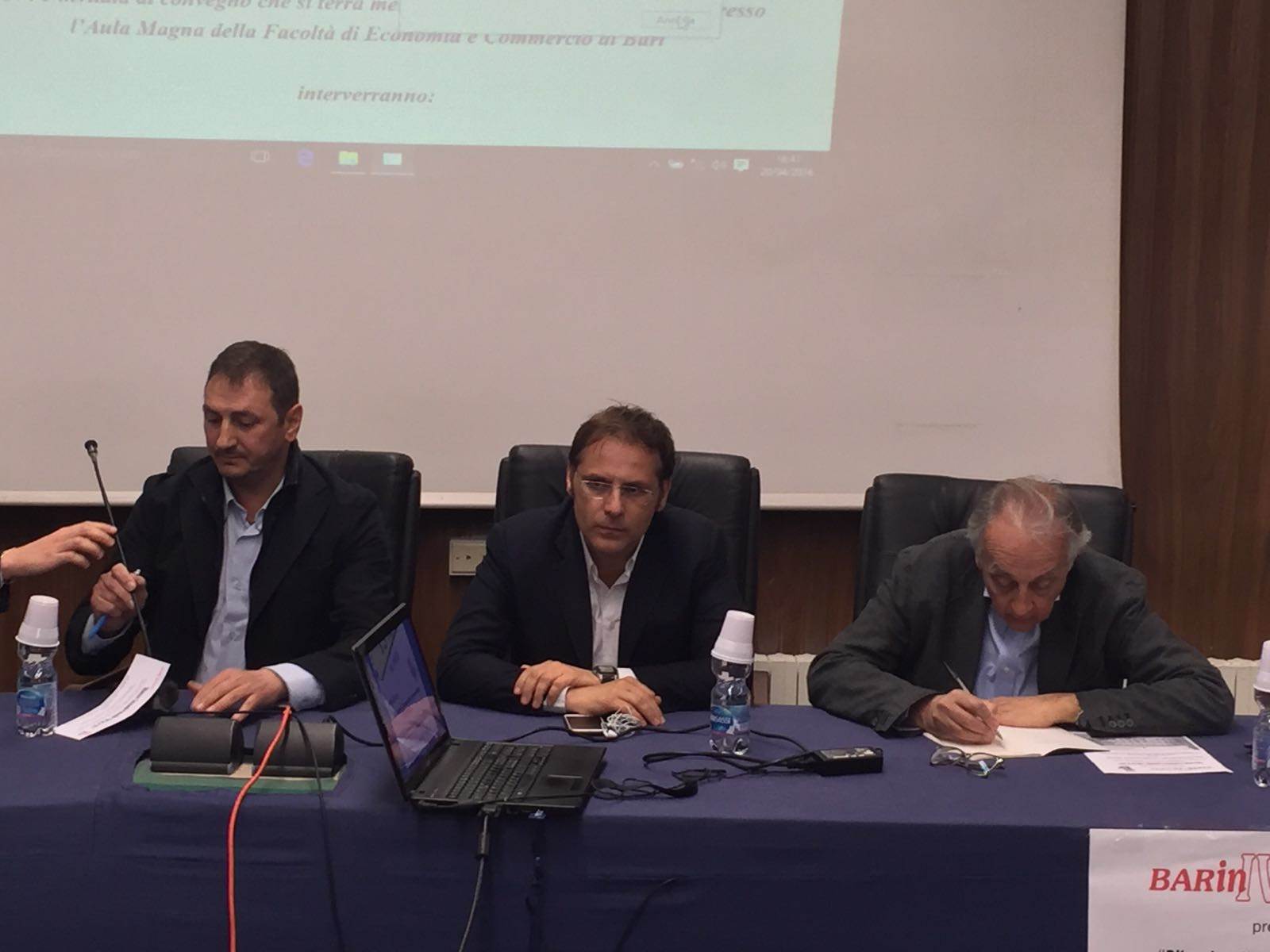 Magrone, Siri e Longobardi al convegno sulla Flat Tax a Bari