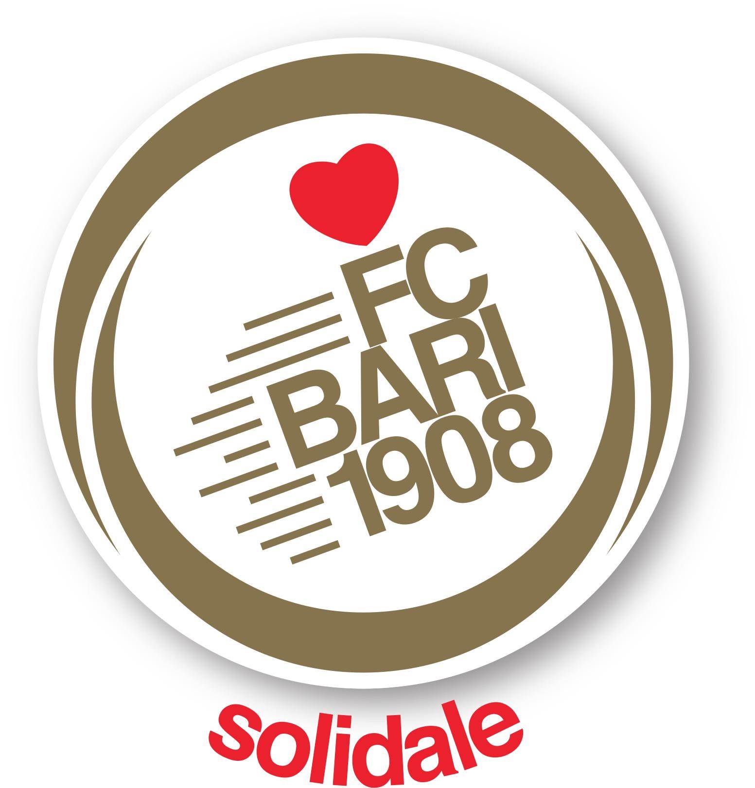 Il logo della Fc Bari solidale