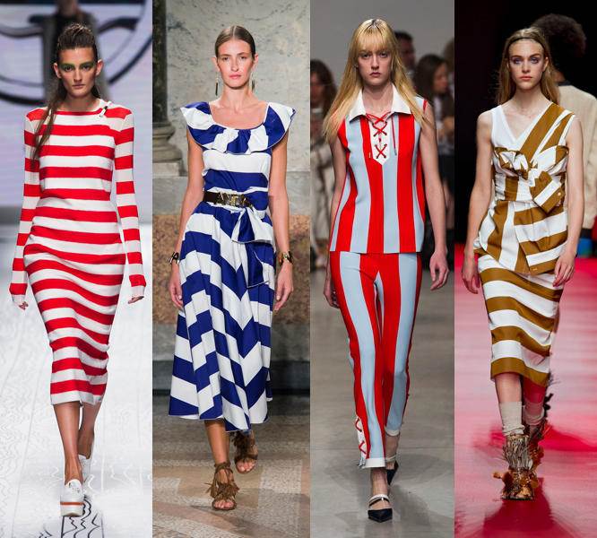 Tendenza Righe Moda Primavera Estate Oggetto Editoriale X