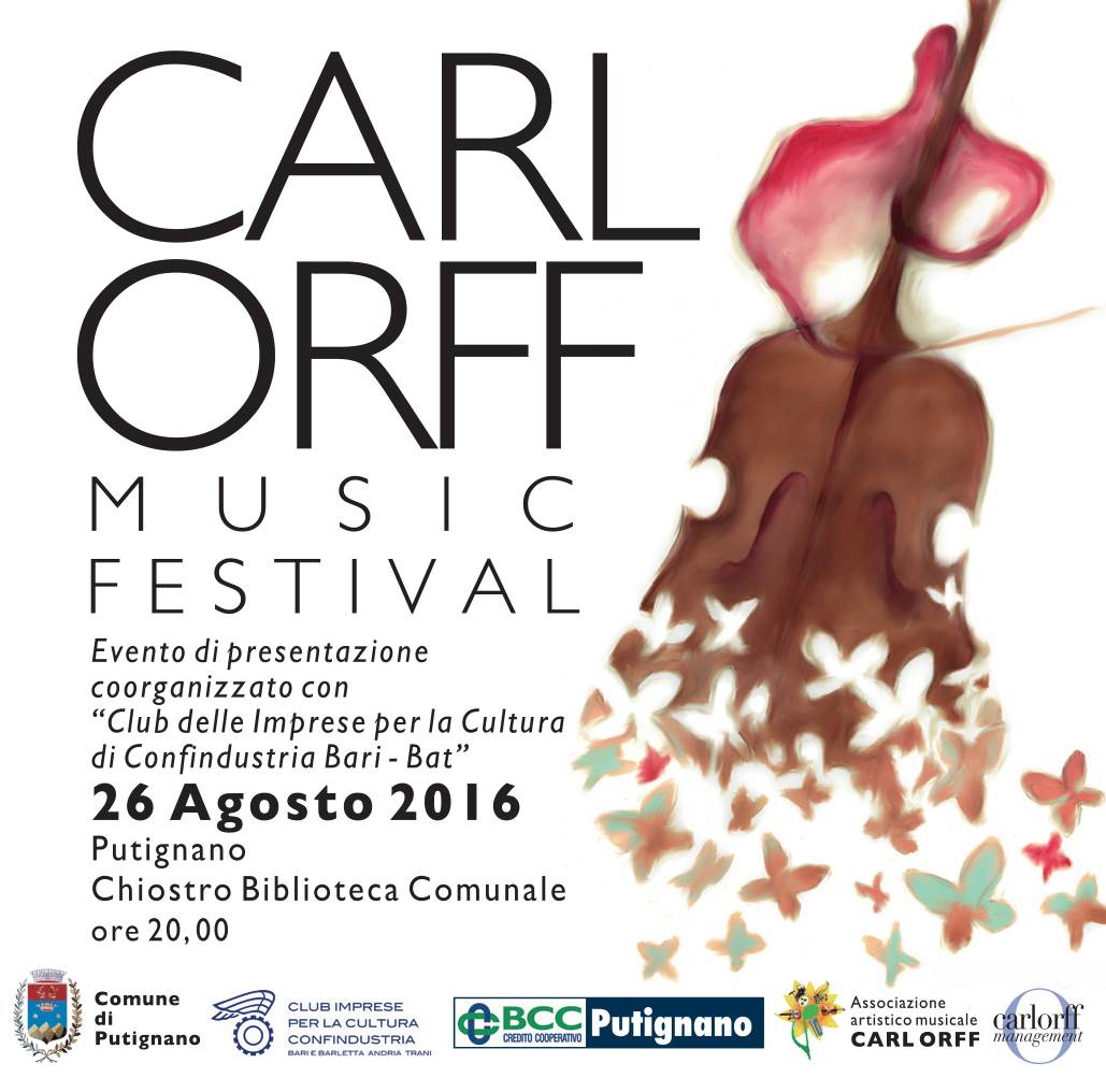La locandina dell'edizione 2016 del Carl Orff musica festival