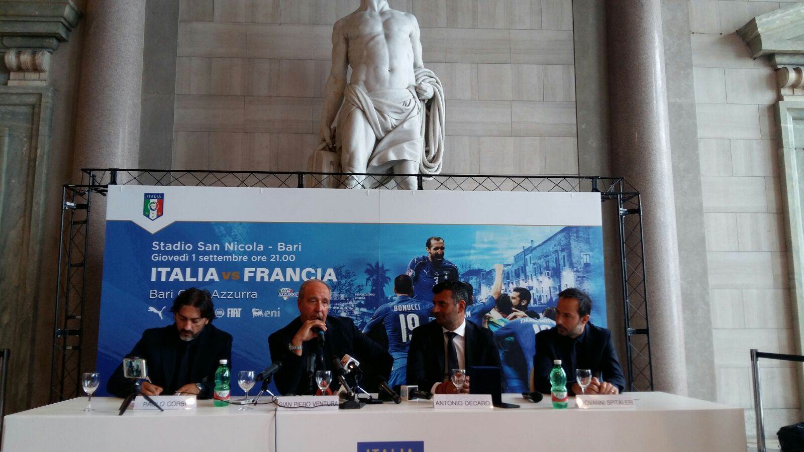 La conferenza stampa di presentazione di Italia - Francia