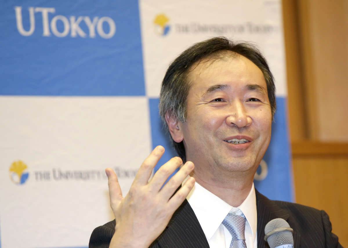 Il premio nobel 2015 per la fisica Takaaki Kajita
