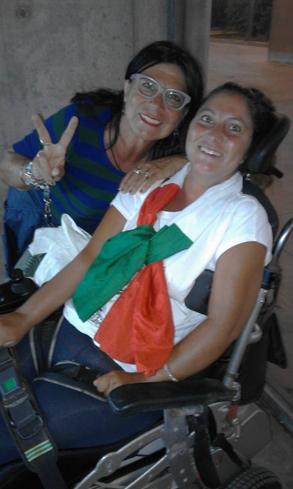 Elsa Con La Mamma A Tifare L'italia