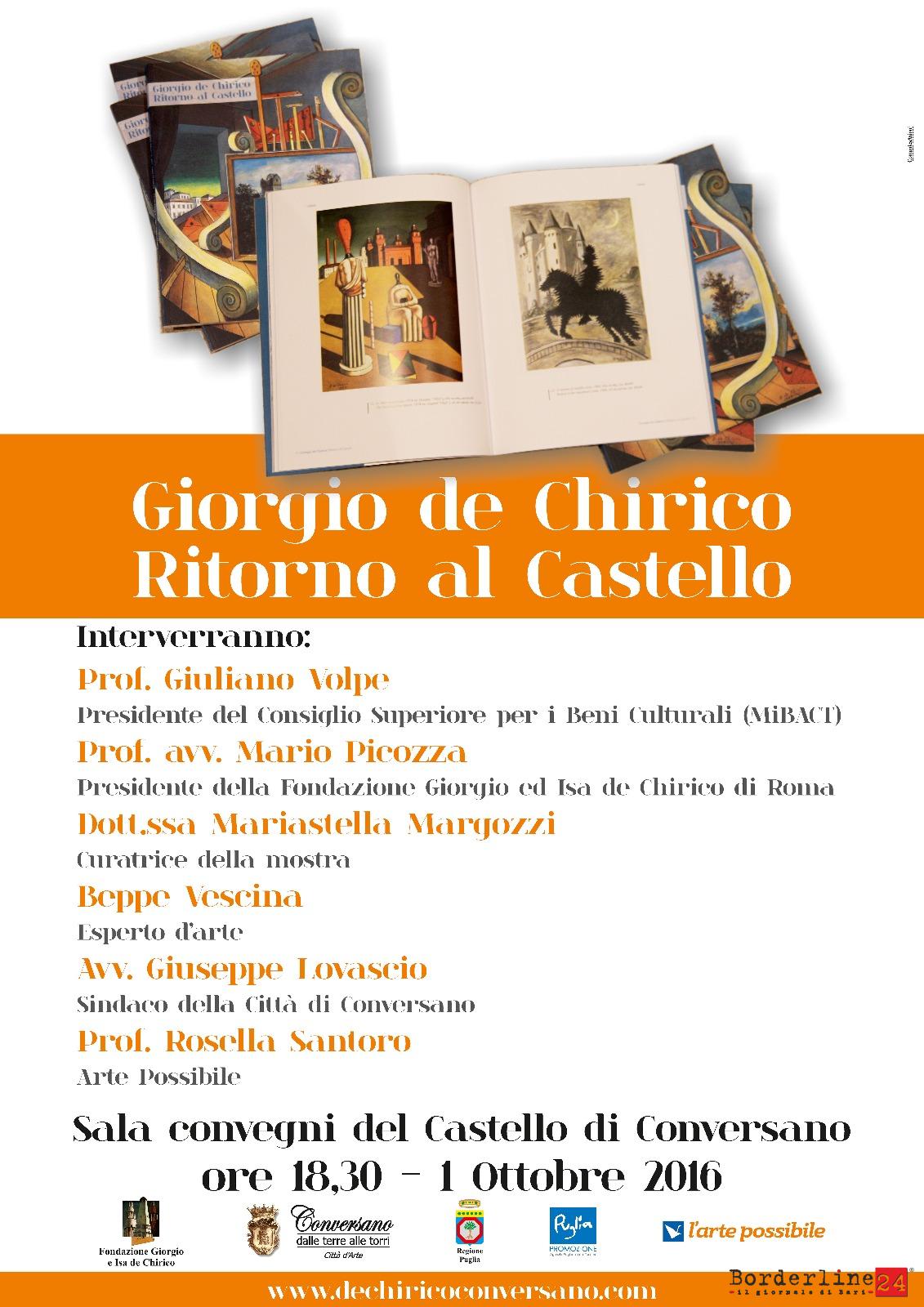 La locandina dell'evento di presentazione del catalogo della mostra