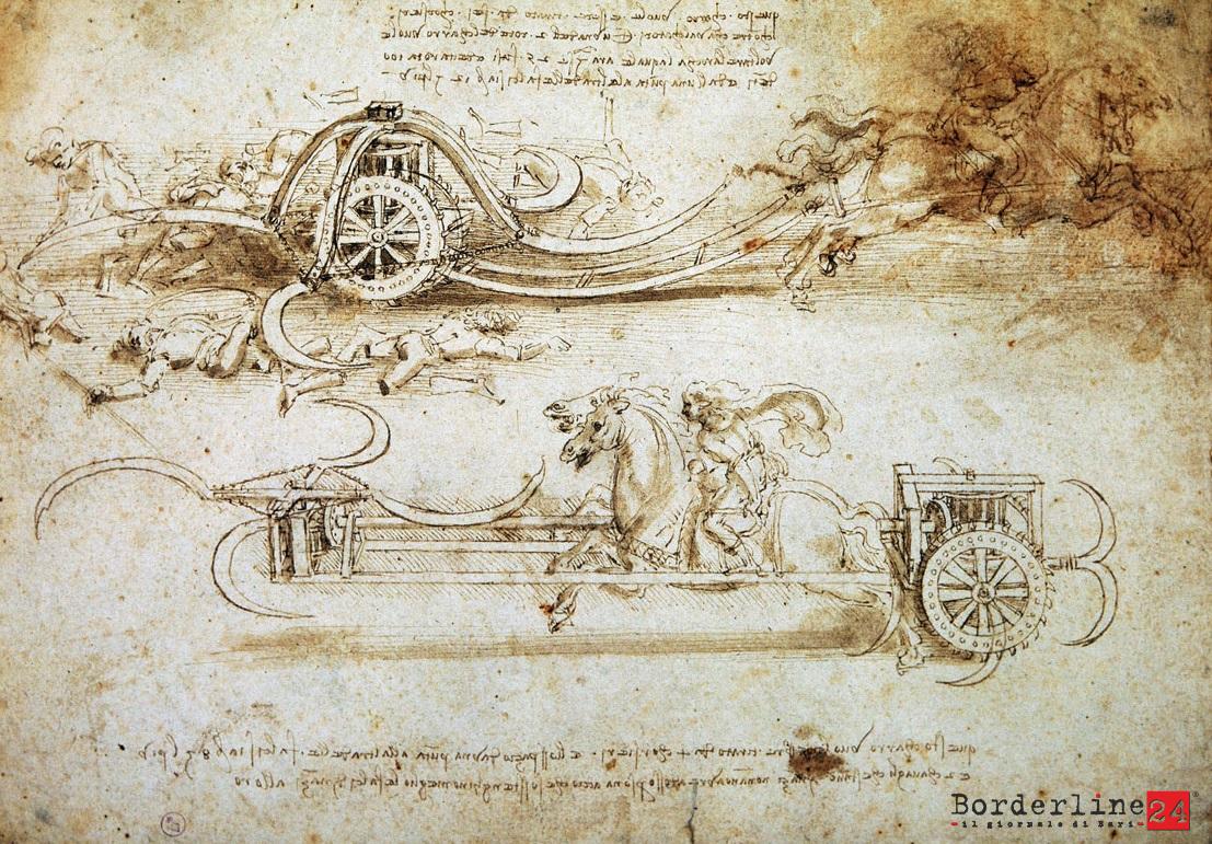 Uno dei disegni di Leonardo Da Vinci