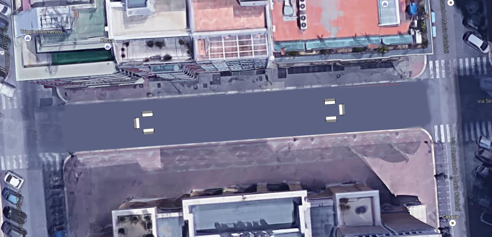 Panchine Via Sparano Schienale Interno