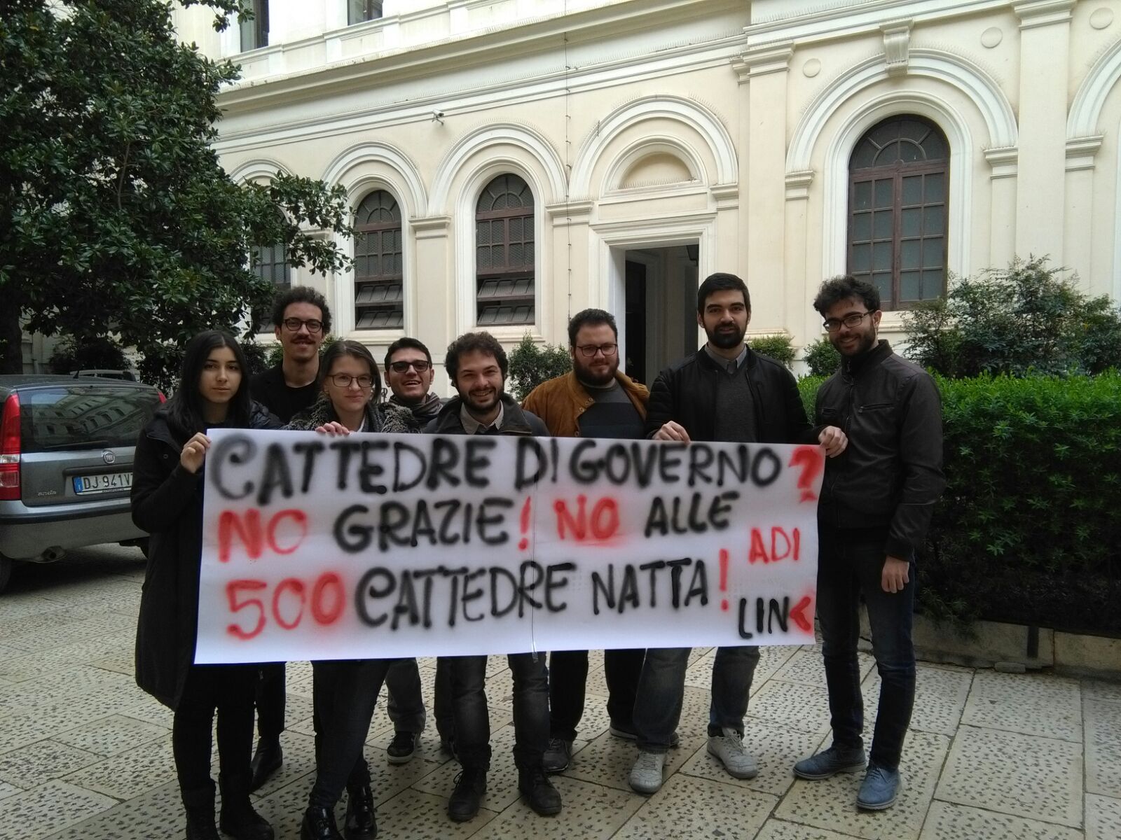 La protesta di studenti e dottorandi