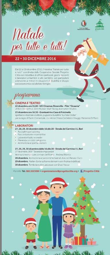 Locandina Natale Per Tutti E Tutte