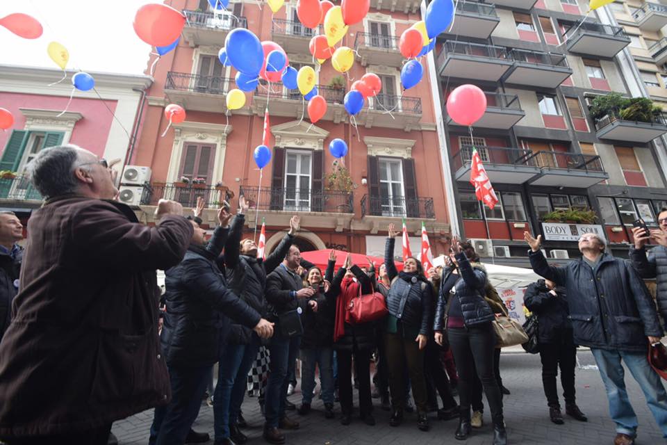 La manifestazione della Cgil a Bari