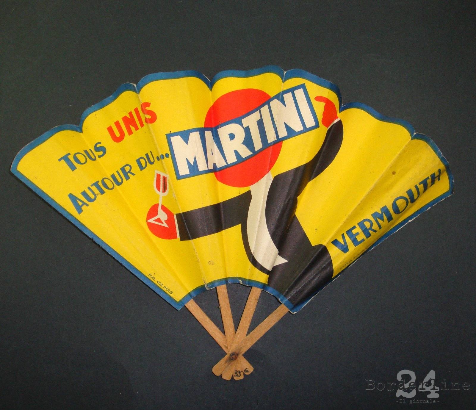 Martini, ventaglio, gadget, anni '30, courtesy of Luigi Frugone