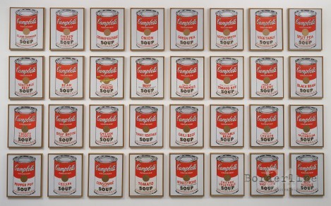 Andy Warhol, Campbell's Soup serie (1962) MoMa New York