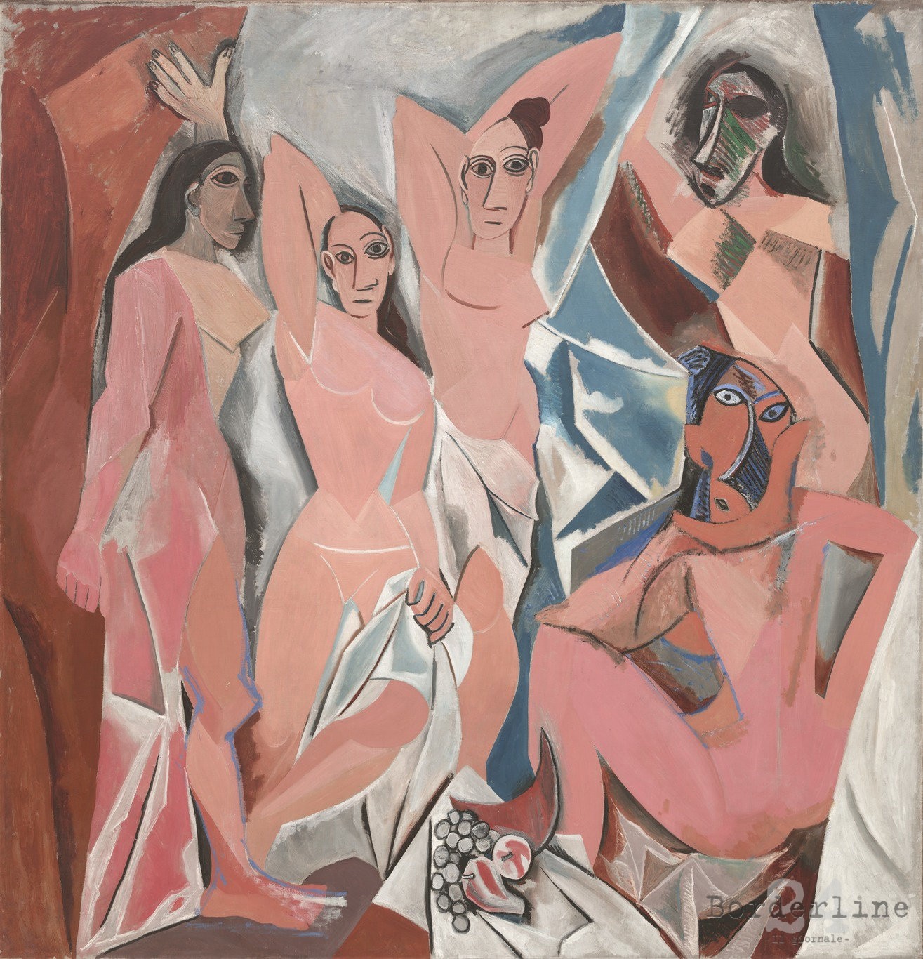 Pablo Picasso, Les demoiselles d'Avignon, (1907) Moma di New York