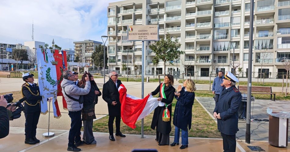 03-02-26 oggi la cerimonia di intitolazione di uno spazio pubblico di Japigia a Maurizio Maremonti “Morris”_1