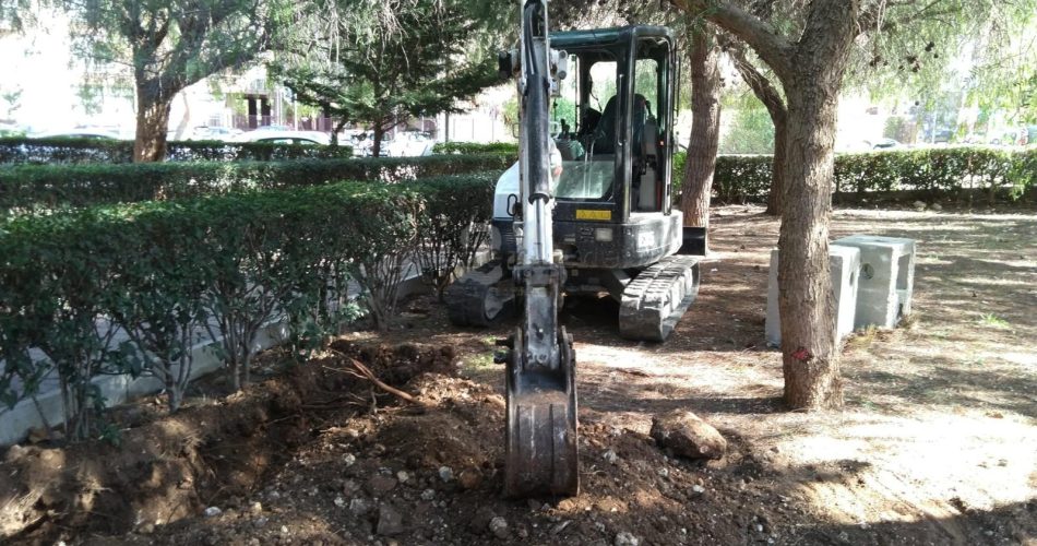 05-03-20 nuova pubblica illuminazione in tutti i Municipi_lavori giardino Amprino 2