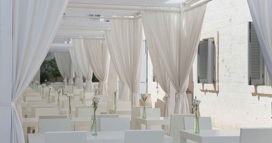 (foto Borgo Egnazia dove si terrà il pranzo di nozze)