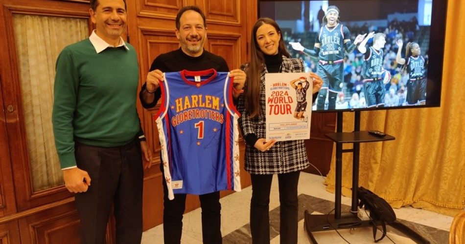 06-03-24 a Bari gli Harlem Globetrotters il 13 marzo_questa mattina la presentazione
