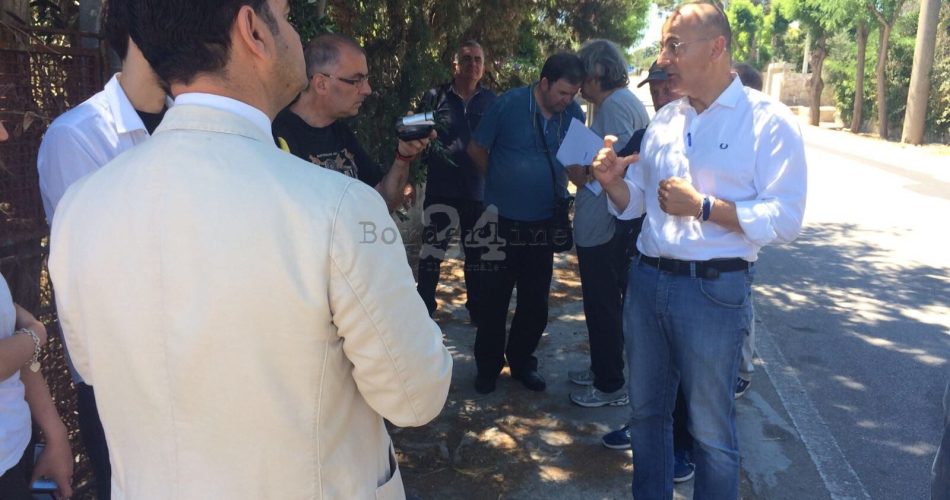 06-07-17 sopralluogo dell'ass. Galasso a Santo Spirito per attivazione nuova rete gas