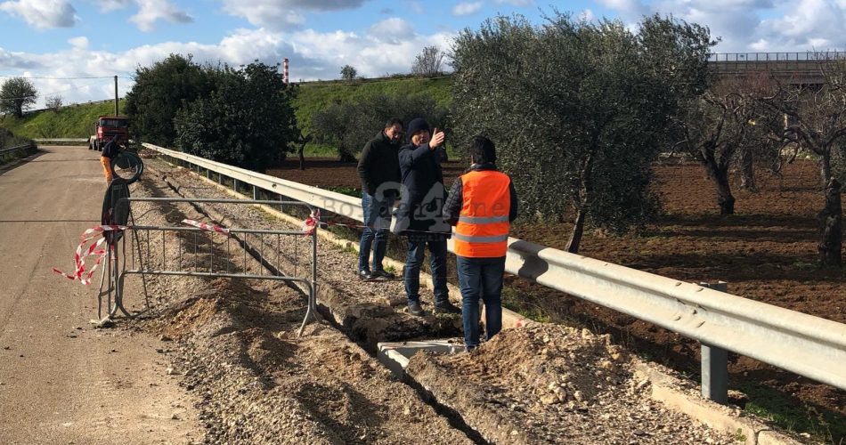 07-01-19 al via il cantiere per l'impianto di pubblica illuminazione in strada San Giorgio Martire