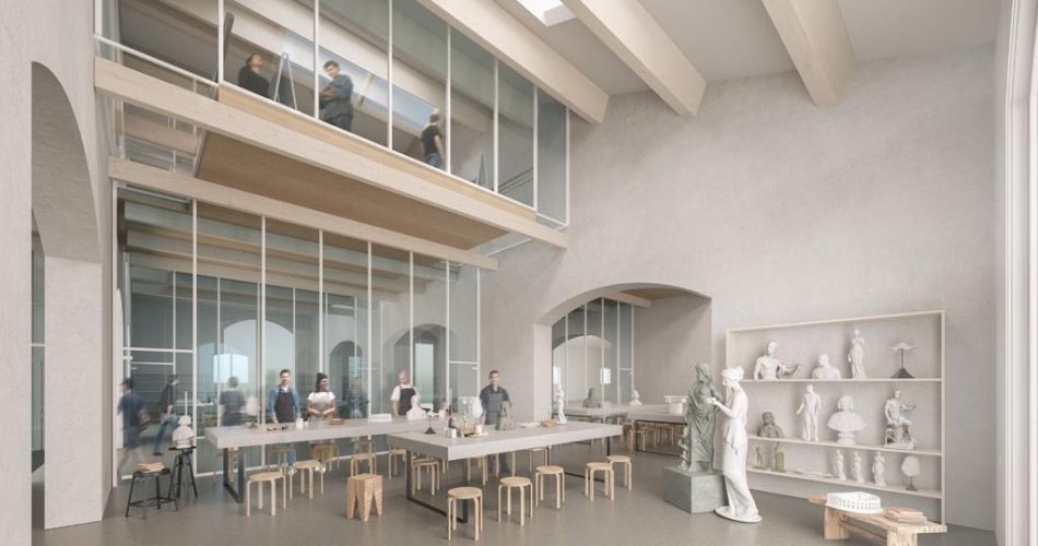 07-10-22 giunta approva il progetto definitivo relativo ai lavori di realizzazione dell’Accademia delle Belle Arti nella ex Caserma Rossani_render 2