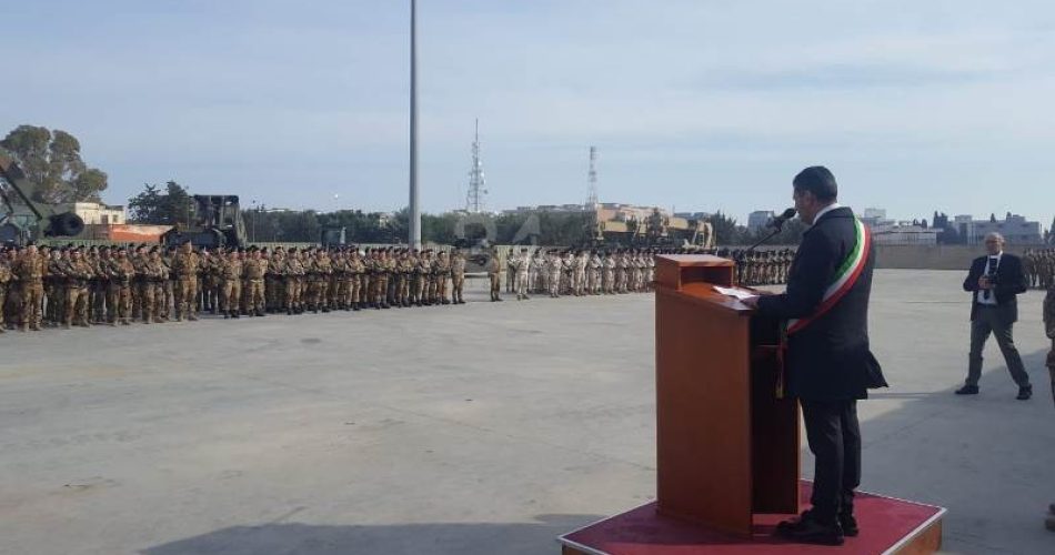 08-02-19 l'intervento del sindaco alla cerimonia per il rientro della Pinerolo