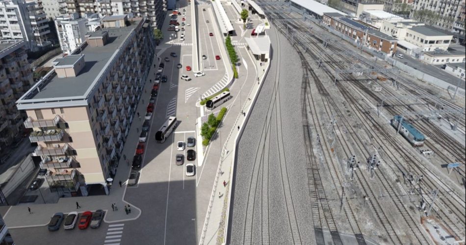 08-02-23 finanziato dal Cipess terminal bus di Bari centrale_render via Capruzzi