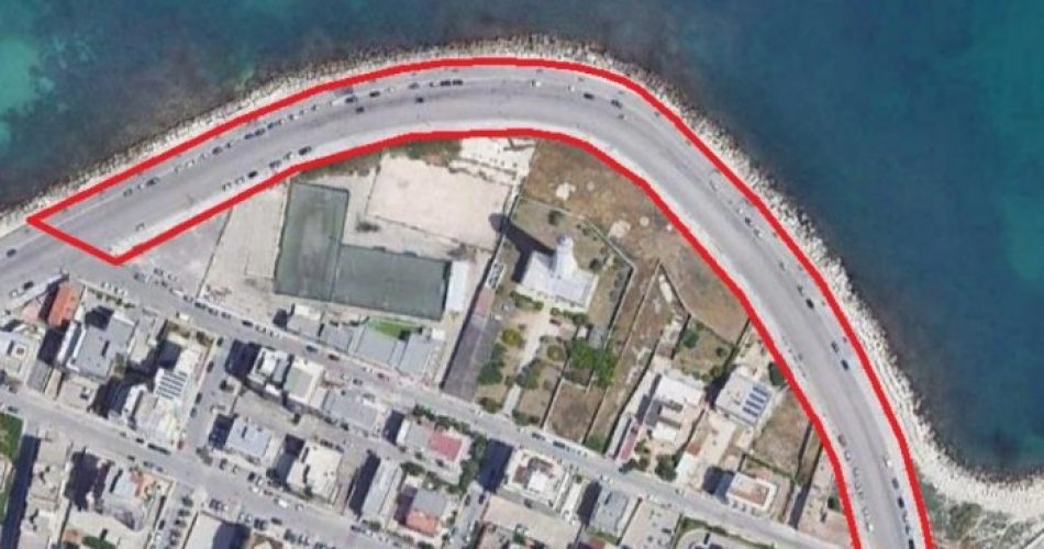 08-02-24 waterfront San Cataldo_giunta approva il progetto esecutivo per la riqualificazione e pedonalizzazione del lungomare Starita_area intervento