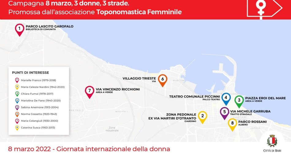 mappa toponimi