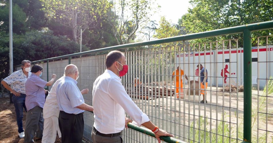 Lavori campo bocce parco 2 giugno