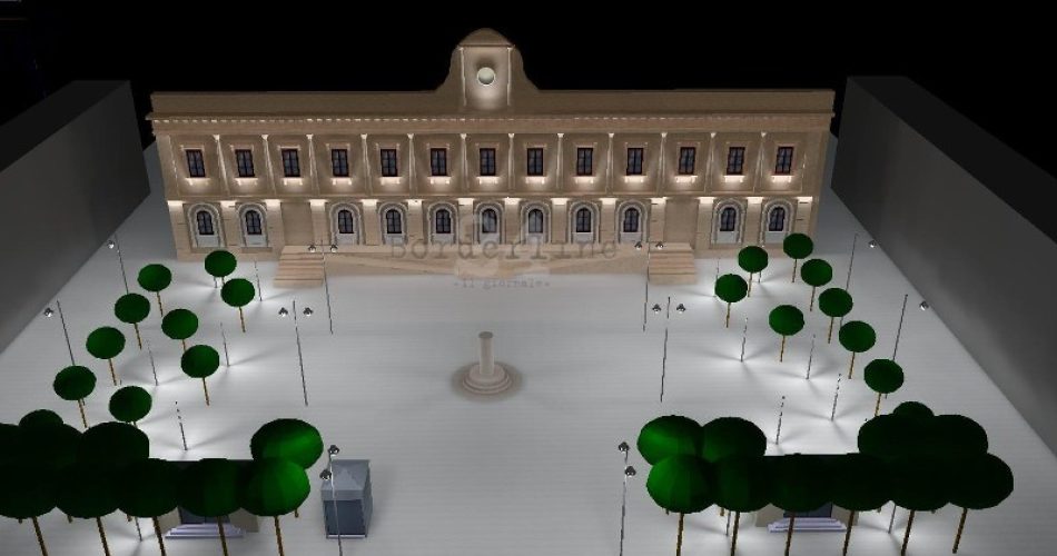 08-10-18 render progetto di implementazione dell'impianto di illuminazione e del sistema di videosorveglianza in piazza Risorgimento