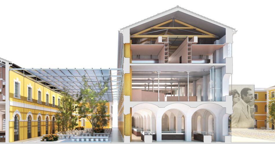 09-10-20 sopralluogo ex Manifattura Tabacchi per progetto nuovo CNR_sezione prospettica