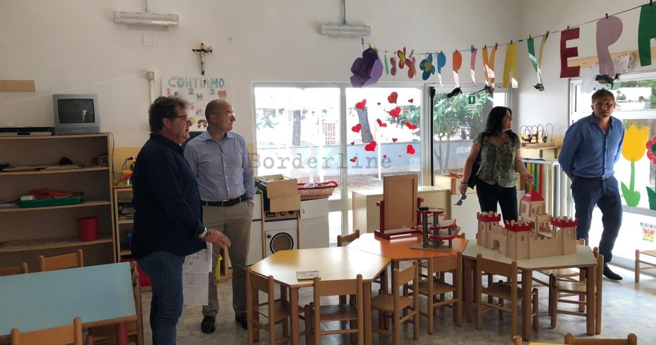 10-07-19 oggi il sopralluogo degli assessori galasso e romano alla scuola speranza per l'avvio del cantiere 1