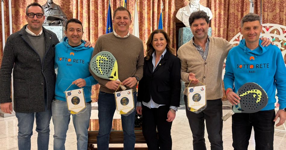 13-03-26 domani e domenica al Palamartino il torneo solidale di padel organizzato dal Lions Club G. Murat Bari e Sotto Rete Bari per sostenere le popolazioni di Gaza e della Cisgiordania
