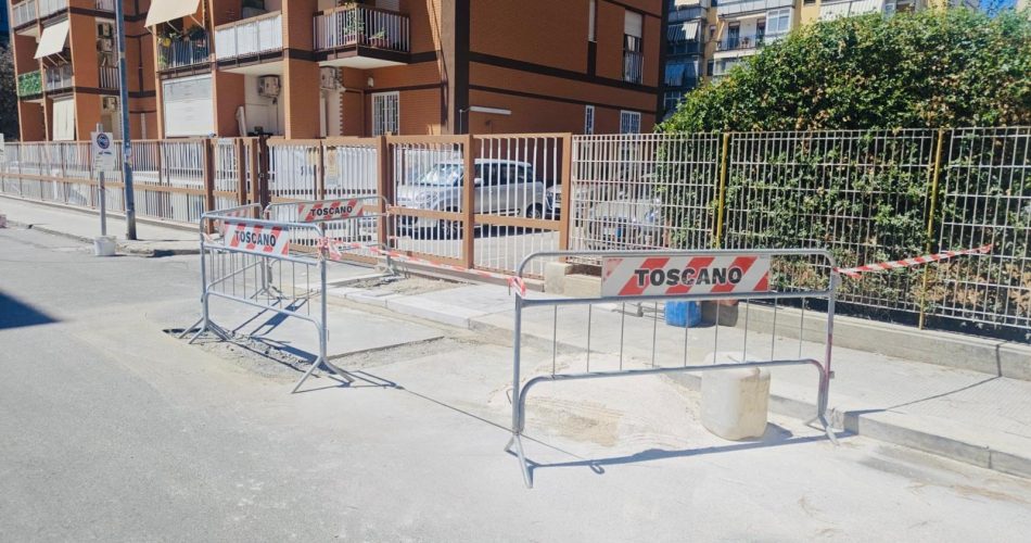 13-07-26 al via lavori eliminazione barriere via Papa Innocenzo XII