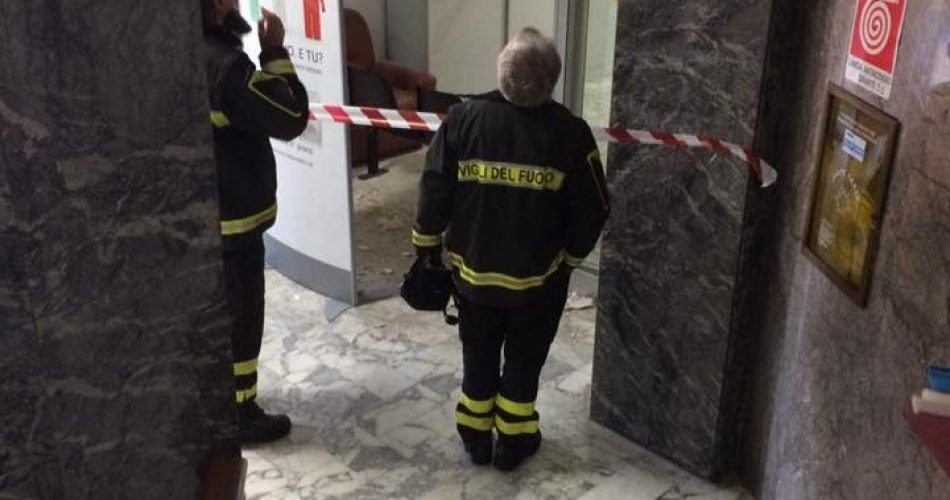 I vigili del fuoco in azione