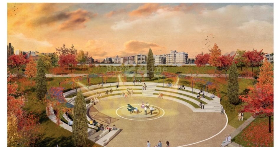 16-01-25 presentato questa mattina il progetto definitivo del parco della Rinascita_slide nucleo rigenerazione culturale_anfiteatro