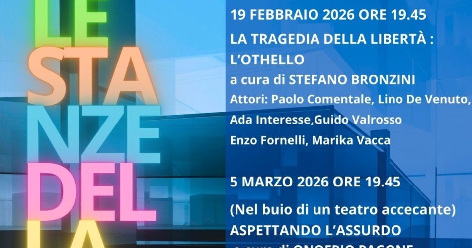 16-02-26 Le stanze della bellezza il teatro si fa incontro alla Casa di Pulcinella di Bari_locandina