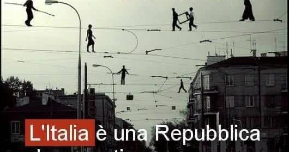 Il movimento degli ex Pd si ispira all'articolo 1 della Costituzione