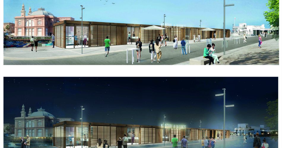 17-03-26 giunta approva la delibera del progetto esecutivo dei lavori di completamento del waterfront della città vecchia - render molo San Nicola