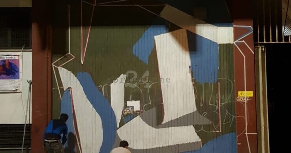 17-05-18 intervento di street art in corso a Spazio 13_2