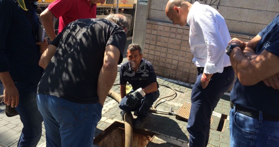 17-07-17 sopralluogo mercato santa scolastica_avvio lavori fogna bianca