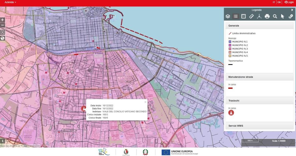 19-12-22 da oggi online la piattaforma gestione telematica delle autorizzazioni manutenzione strade e traslochi