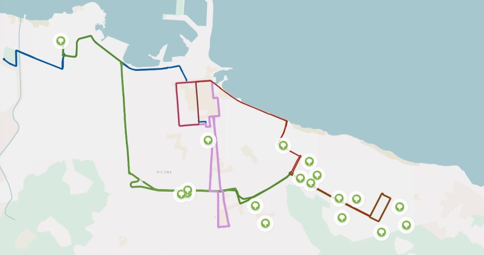 20-10-26 verde urbano, al via gli interventi sugli alberi secchi e compromessi_ in programma oltre 300 nuove piantumazioni con fondi BRT_mappa