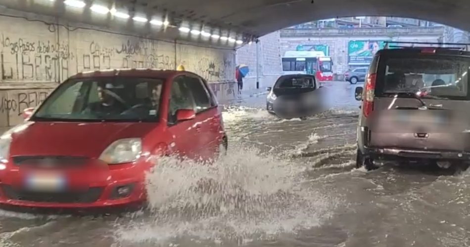 sottopasso allagato via quintino