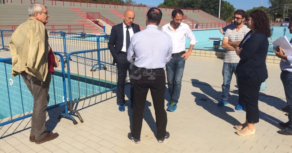 22-09-17 inaugurato il cantiere per la manutenzione straordinaria dello stadio del nuoto