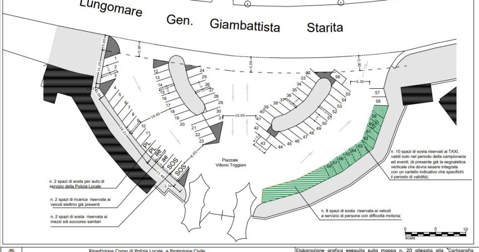 23-06-25 nuova regolamentazione della sosta su piazzale Triggiani_planimetria
