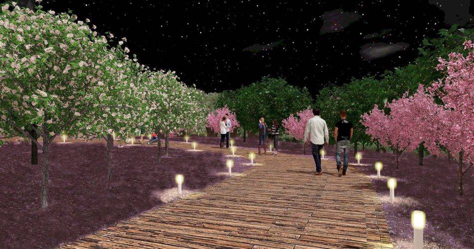 26-06-23 Parco della Rinascita_boschetto sera_render