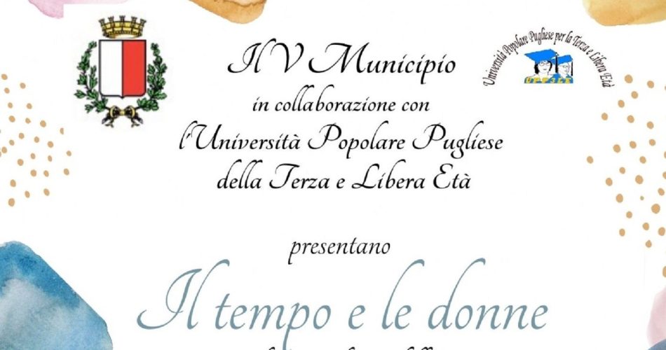 28-03-25 Il tempo e le donne_domenica l’evento dedicato a quattro donne del Municipio V che si sono distinte per impegno e forza di volontà_locandina