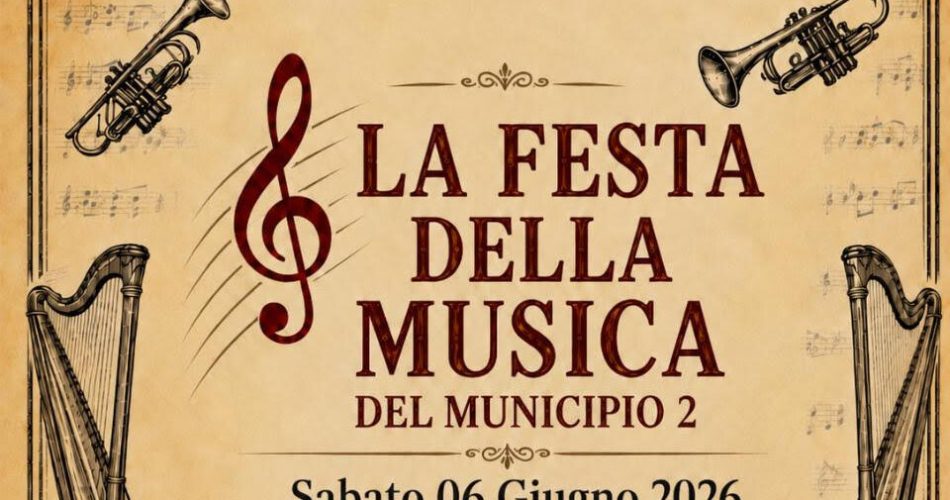 28-05-26 presentata la Festa della Musica del Municipio II_locandina