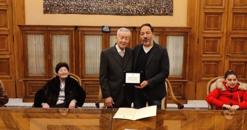 29-01-25 oggi la consegna di un riconoscimento dell’amministrazione comunale per i 60 anni del panificio Veronese