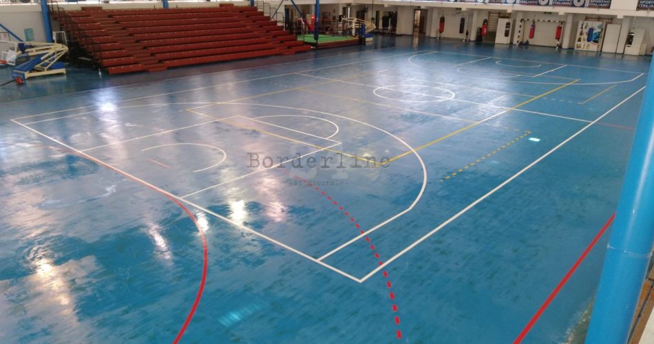 29-10-18 sopralluogo dell'assessore Petruzzelli al Palalaforgia al termine degli interventi di ripristino